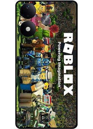 Силіконовий чохол бампер для xiaomi redmi note 17 з картинкою роблокс roblox