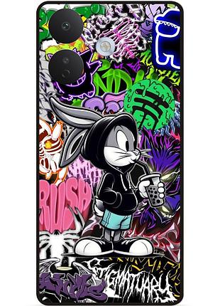 Силіконовий чохол бампер для xiaomi redmi note 17 pro з малюнком малий вухань bugs bunny