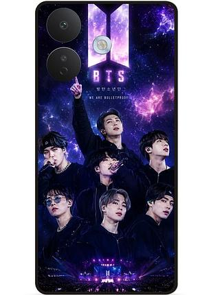 Силиконовый бампер чехол для xiaomi redmi note 17 pro с картинкой bts bangtan boys
