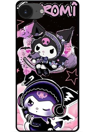 Силіконовий чохол бампер для iphone 16e з картинкою kuromi куромі
