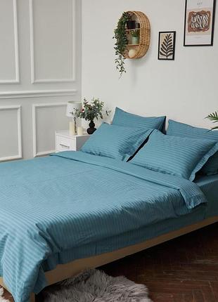 Комплект постельного белья moon&star детский 110х140 наволочки 2х40х40 stripe green satin stripe