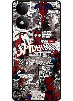 Силиконовый бампер чехол для xiaomi redmi note 17 spider man человек паук майлз моралес