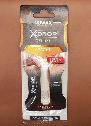 Ароматизатор в машину novax з капсулою x drop deluxe - legend