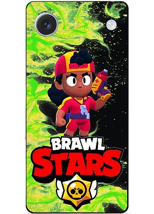 Чехол силиконовый бампер для iphone 17 air с героем бравл мэг brawl