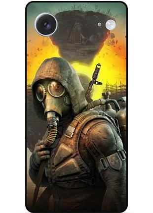 Силиконовый чехол бампер для iphone 17 air с рисунком сталкер stalker