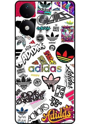 Чехол силиконовый бампер для xiaomi redmi note 17 с рисунком adidas адидас