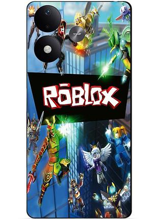 Силіконовий чохол бампер для xiaomi redmi note 17 з картинкою roblox роблокс