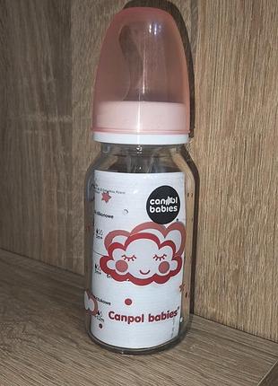 Пляшечка canpol babies, скляна