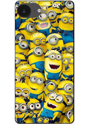 Силіконовий бампер чохол для iphone 16e з малюнком міньйони minion