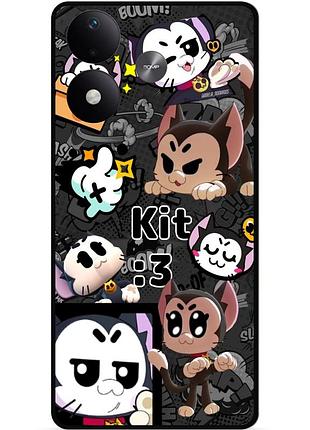 Чехол силиконовый бампер для xiaomi redmi note 17 с рисунком бравл кит brawl kit