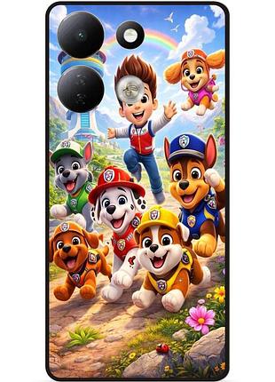 Силиконовый бампер чехол для xiaomi redmi 17 с рисунком щенячий патруль paw patrol