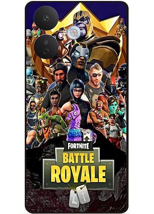 Силіконовий чохол бампер для xiaomi redmi note 17 pro з малюнком фортнайт fortnite