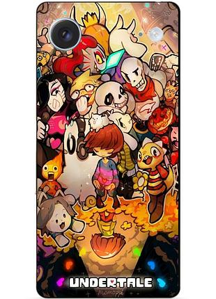 Силиконовый бампер чехол для iphone 17 air с рисунком андертейл undertale