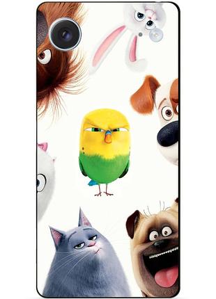 Силіконовий чохол бампер для iphone 17 air з малюнком таємне життя домашніх животних