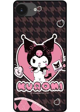 Силиконовый чехол бампер для iphone 17e с картинкой куроми kuromi