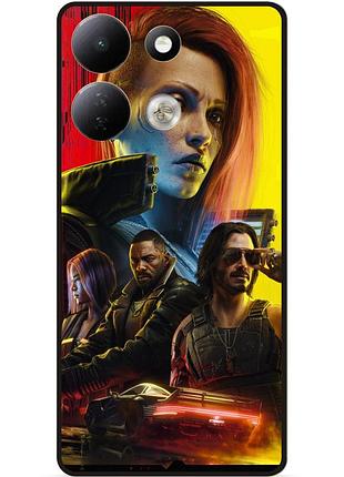Силиконовый бампер чехол для xiaomi redmi 17 с рисунком cyberpunk