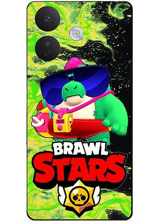Чехол силиконовый бампер для xiaomi redmi note 17 pro с героем бравл базз brawl