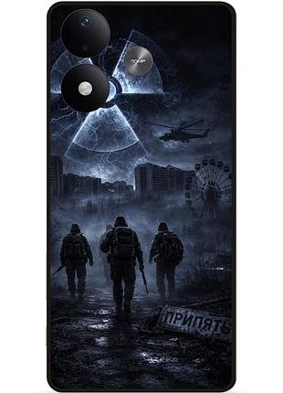 Силіконовий чохол бампер для xiaomi redmi note 17 з картинкою stalker сталкер