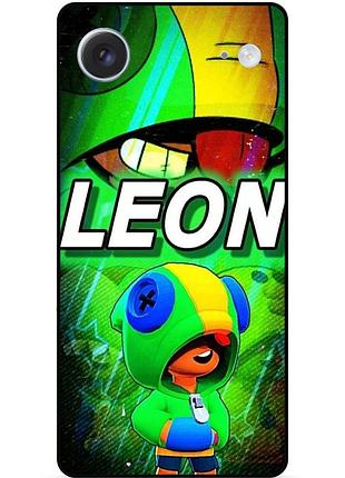 Силиконовый бампер чехол для iphone 17 air с рисунком леон бравл силовая лига leon brawl
