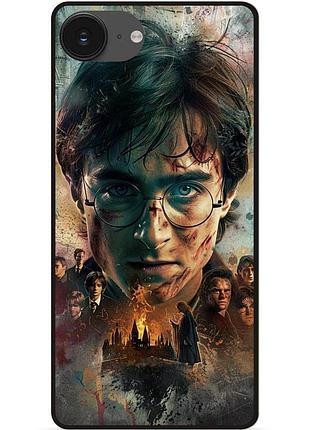 Силиконовый бампер чехол для iphone 16e с рисунком harry potter гарри поттер
