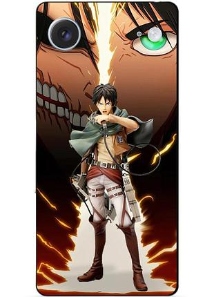 Чехол силиконовый бампер для iphone 17 air с рисунком атака титанов attack on titan