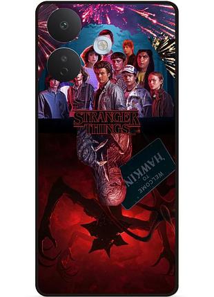 Силиконовый бампер чехол для xiaomi redmi note 17 pro кино stranger things очень странные дела