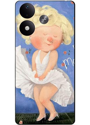Чехол силиконовый бампер для xiaomi redmi note 17 с рисунком мэрилин монро гапчинская marilyn monroe
