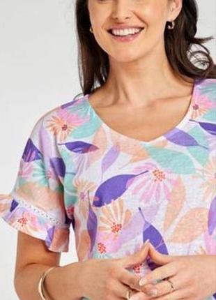 Гарнюня трикотажна жіноча футболка/ блуза британського бренду bonmarché батал