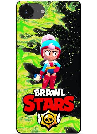 Чохол силіконовий бампер для iphone 17e з героєм бравл джанет brawl
