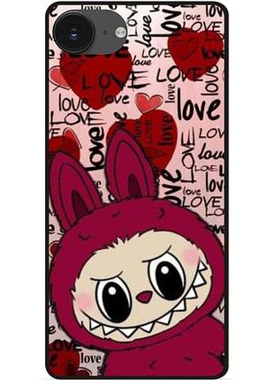 Чохол силіконовий бампер для iphone 17e з малюнком labubu лабубу