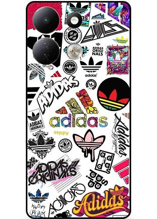 Чохол силіконовий бампер для xiaomi redmi 17 з малюнком adidas адідас