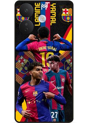 Силіконовий чохол бампер для xiaomi redmi note 17 pro з малюнком ламин ямаль lamine yamal barcelona