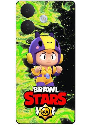 Силіконовий бампер чохол для xiaomi redmi note 17 pro з героєм бравл беа brawl