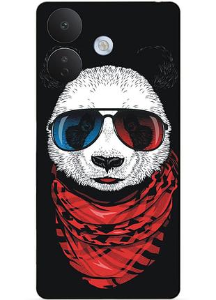 Силіконовий чохол бампер для xiaomi redmi note 17 pro з малюнком панда