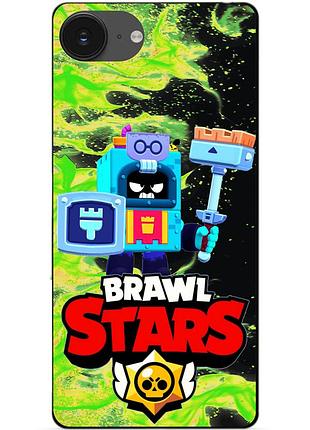 Чохол силіконовий бампер для iphone 16e з героєм бравл еш brawl