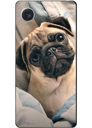 Силіконовий чохол бампер для iphone 17 air з малюнком фото мопс