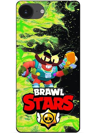 Чохол силіконовий бампер для iphone 17e з героєм бравл кленсі brawl
