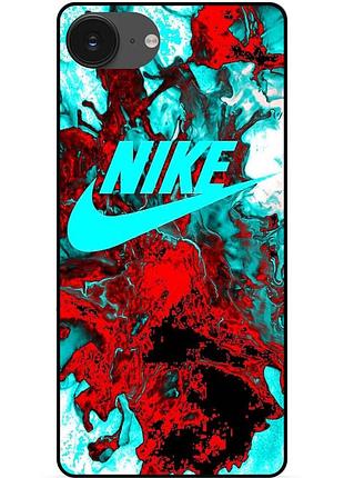Чехол силиконовый бампер для iphone 17e с картинкой найк nike