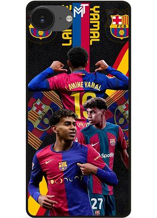 Чехол силиконовый бампер для iphone 16e с рисунком ламин ямаль lamine yamal barcelona