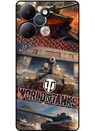 Силиконовый чехол бампер для xiaomi redmi 17 с рисунком world of tanks мир танков