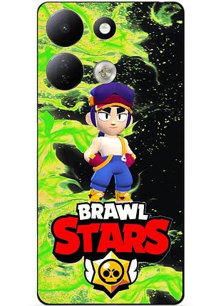 Чехол силиконовый бампер для xiaomi redmi 17 с героем бравл фэнг brawl