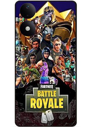 Силіконовий чохол бампер для xiaomi redmi note 17 з малюнком фортнайт fortnite