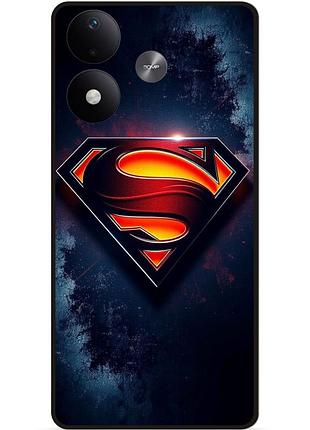 Силіконовий бампер чохол для xiaomi redmi note 17 з малюнком superman супермен