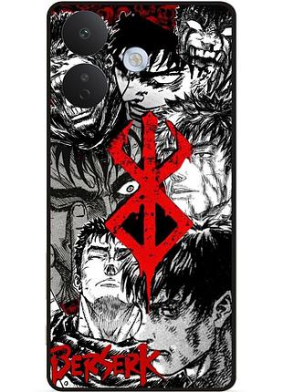 Силиконовый бампер чехол для xiaomi redmi note 17 pro berserk берсерк манга