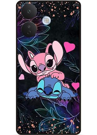 Силиконовый чехол бампер для xiaomi redmi note 17 pro с рисунком стич stitch