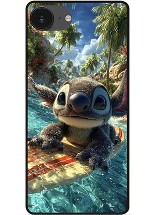 Чехол силиконовый бампер для iphone 17e с картинкой стич stitch