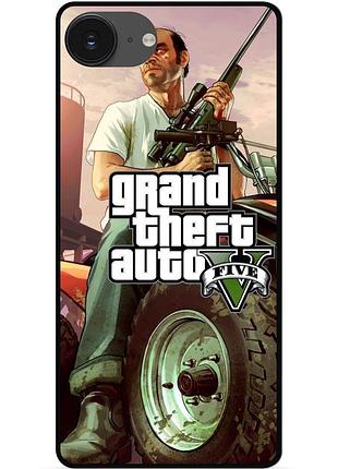 Чохол силіконовий бампер для iphone 17e з картинкою gta гта
