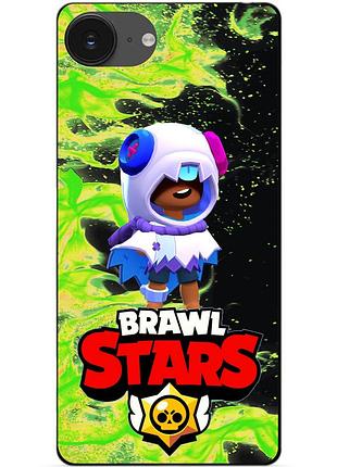 Чохол силіконовий бампер для iphone 17e з героєм бравл леон хэллоуинский brawl