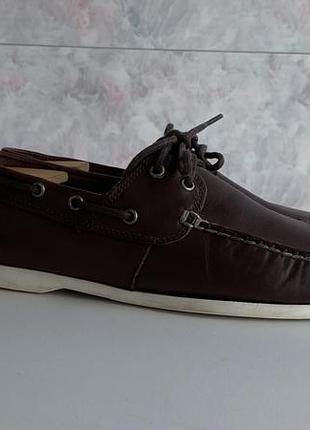 Timberland чоловічі шкіряні туфлі темно-коричневого кольору оригінал осінь 40 41