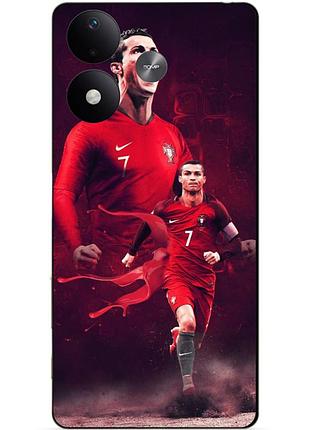 Чехол силиконовый бампер для xiaomi redmi note 17 с рисунком ronaldo португалия роналдо